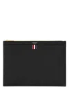 Thom Browne Men Small Document Holder In Black