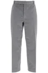 Thom Browne Medium Grey Cotton Chino Utility Pants In Grey