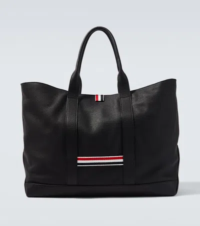 Thom Browne Medium Leather Tote Bag