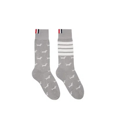 Thom Browne Medium Socks In Gray