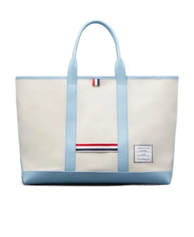 Thom Browne Medium Tool Todd Handbag In White