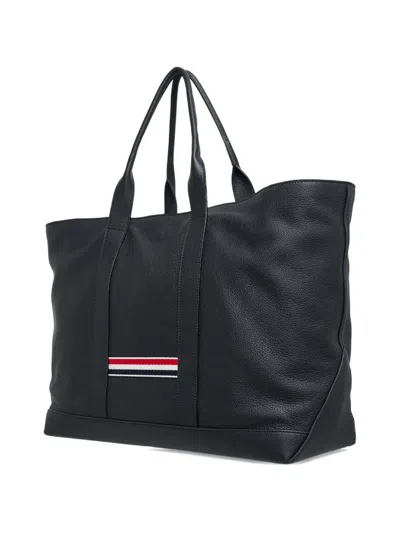 Thom Browne Medium Tool Tote Bag In Black