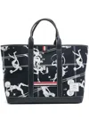 Thom Browne Medium Tool Tote Bag In Blue