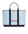 Thom Browne Medium Tool Tote Bag In Blue