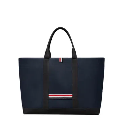 Thom Browne Medium Tool Tote W/drawstring In Blue