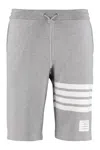 Thom Browne Melange Grey Cotton Bermuda Shorts