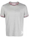 Thom Browne Melange Grey Cotton T-shirt