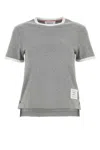 Thom Browne "ringer" T-shirt – Light Grey In Gray