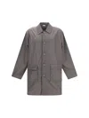 Thom Browne Memory Tech Packable Smock In Gray