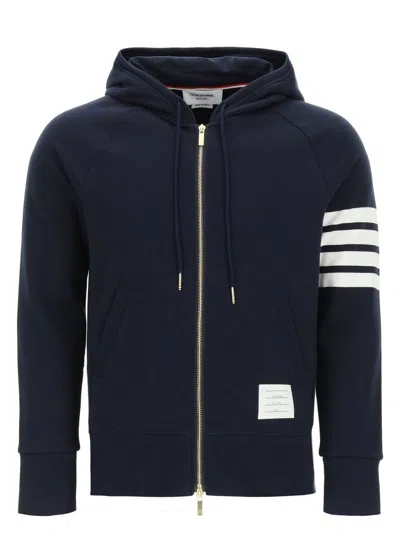 Thom Browne Men's 100% Cotton Cozy Sweater In Blue