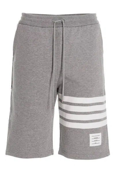 Thom Browne Men '4 Bar' Bermuda Shorts In Gray