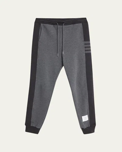 Thom Browne Men's 4-bar Colorblock Sweatpants In Multi