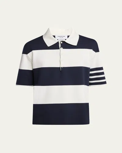 THOM BROWNE MEN'S 4-BAR JERSEY POLO SHIRT