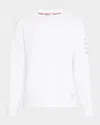 Thom Browne Men's 4-bar Jersey T-shirt In White