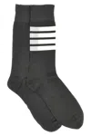 Thom Browne 4 Bar Socks In Gray