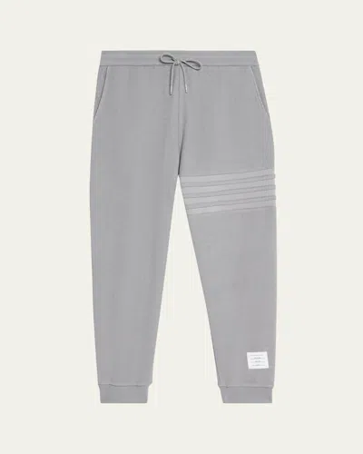 Thom Browne Men's 4-bar Stripe Cotton Sweatpants In Gray