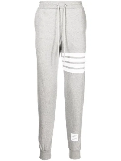 THOM BROWNE MEN'S 4-BAR STRIPE TRACK PANTS IN GREY FOR SS24
