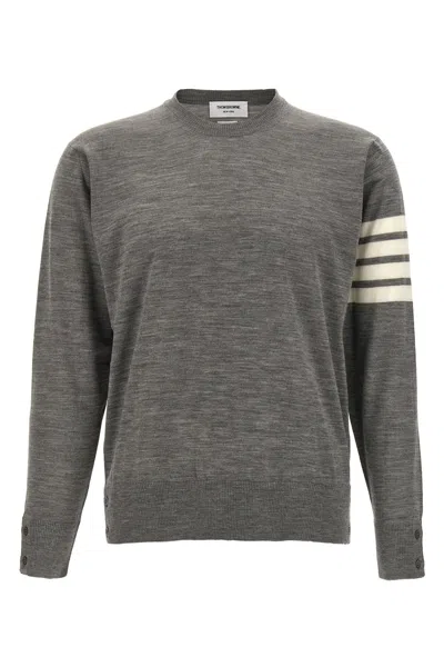 Thom Browne Men '4 Bar' Sweater In Gray