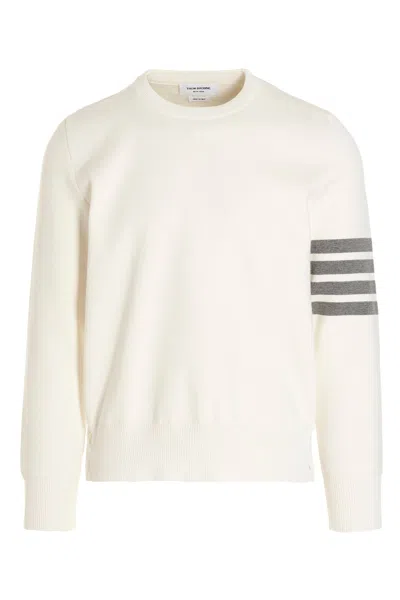 Thom Browne Men '4 Bar' Sweater In White