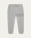 Thom Browne Men's 4-bar Cotton Sweatpants In Gray