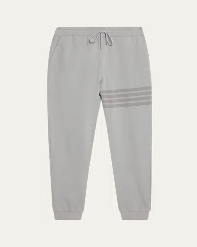 Thom Browne Men's 4-bar Cotton Sweatpants In Gray