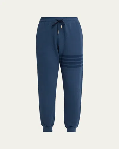 Thom Browne Men's 4-bar Cotton Sweatpants In Navy