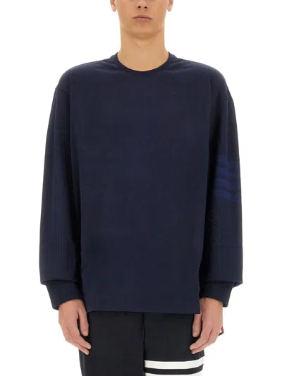 Thom Browne Men 4bar Shirt In Blue
