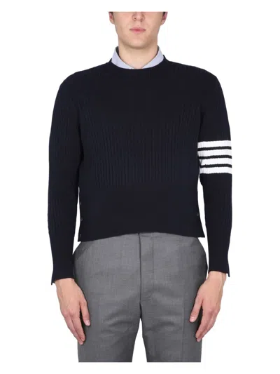 THOM BROWNE MEN'S 4BAR STRIPE JERSEY