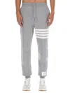 Thom Browne Men 4bar Stripe Print Jogging Pants In Grey