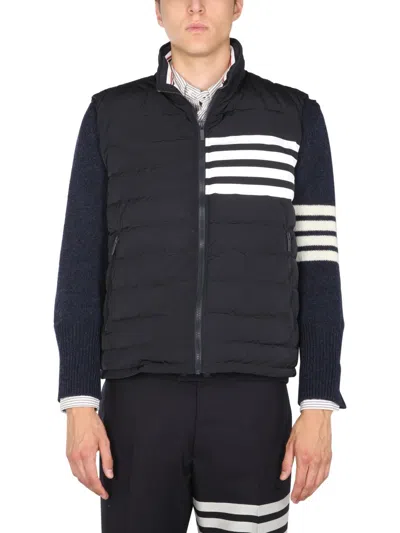 Thom Browne 4bar Vest In Navy