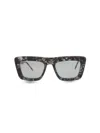 Thom Browne Square-frame Acetate Sunglasses In Grey Tortoise