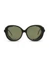 Thom Browne Round-frame Acetate Sunglasses In Black