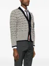 Thom Browne Gray Classic 4-bar Cardigan In 055 Lt Grey