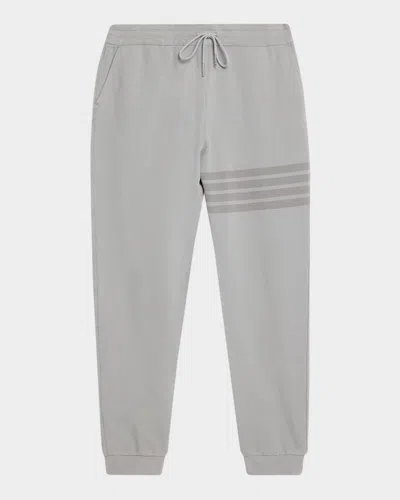 Thom Browne Men & Apos;s 4-bar Cotton Sweatpants In Gray