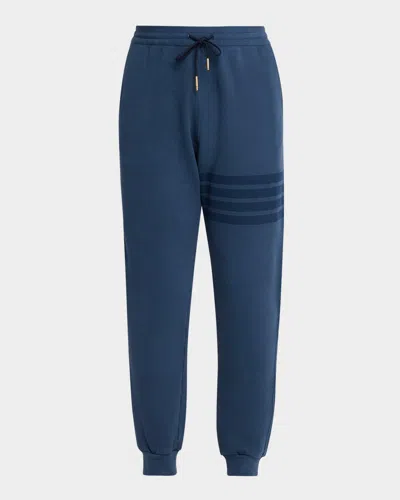 Thom Browne Men & Apos;s 4-bar Cotton Sweatpants In Navy