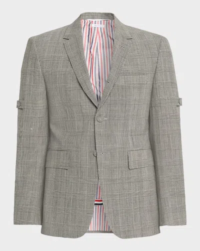 Thom Browne Men & Apos;s Fit 1 Single-breasted Prince Of Wales Sport Coat In Gray