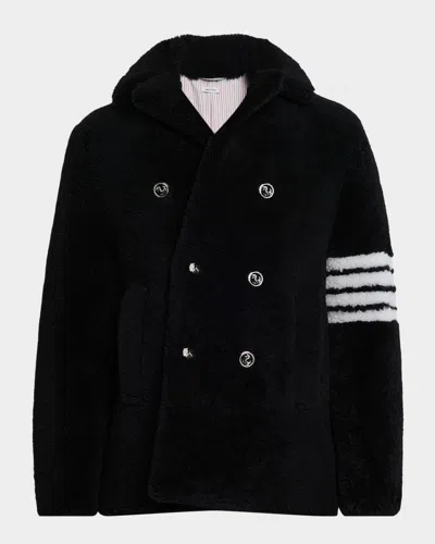 THOM BROWNE MEN & APOS;S SHEALING 4-BAR UNCONSTRUCTED PEACOAT