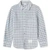 Thom Browne Mens Medium Blue Check-pattern Slip-pocket Regular-fit Cotton Shirt In Blue