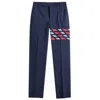 Thom Browne 4-bar Stripe Tailored Trousers In Blue