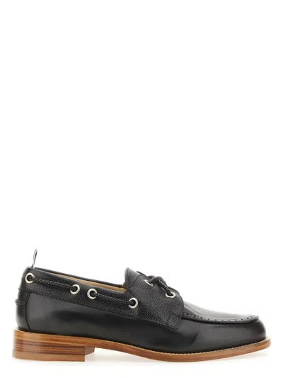 THOM BROWNE MEN'S BOAT MOCCASIN LOAFER