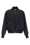 Thom Browne Black Down 4-bar Football Sideline Parka In Blue