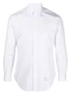 Thom Browne White Striped Shirt In White