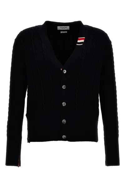 Thom Browne Midnight Blue Wool Cardigan