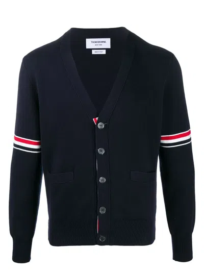THOM BROWNE MEN'S CARDIGAN CON SCOLLO A V