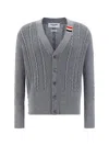 Thom Browne Cardigan  Men Color Grey In Lt Grey