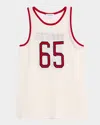 Thom Browne Men's Cashmere Mesh Basketball Jersey