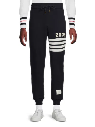 Thom Browne Men's Cashmere-wool Joggers In Navy