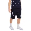 Thom Browne Navy Drawstring Shorts In Black
