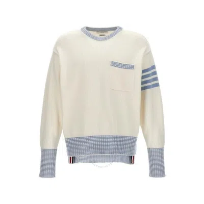 THOM BROWNE THOM BROWNE MEN'S COTTON 4-BAR HECTOR PULLOVER