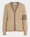 Thom Browne Men's Cotton 4-bar Stripe Sleeve Cardigan